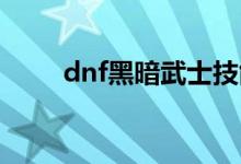 dnf黑暗武士技能組合（了解一下）