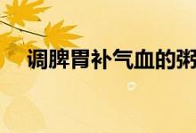 調(diào)脾胃補氣血的粥（補氣血的粥有哪些）