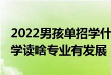 2022男孩單招學(xué)什么專業(yè)好（2022男孩考大學(xué)讀啥專業(yè)有發(fā)展）