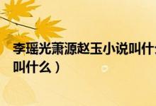 李瑤光蕭源趙玉小說叫什么名字（李瑤光蕭源趙玉小說名字叫什么）