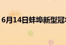 6月14日蚌埠新型冠狀病毒肺炎疫情最新消息