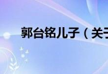 郭臺銘兒子（關(guān)于郭臺銘兒子的介紹）