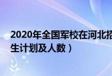2020年全國(guó)軍校在河北招生人數(shù)（2022各軍校在河北的招生計(jì)劃及人數(shù)）