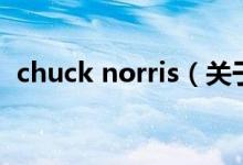 chuck norris（關(guān)于chuck norris的介紹）