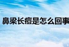 鼻梁長痘是怎么回事（鼻梁長痘是怎么回事）