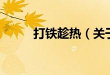 打鐵趁熱（關(guān)于打鐵趁熱的介紹）