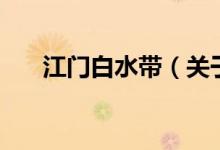江門白水帶（關(guān)于江門白水帶的介紹）