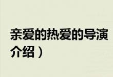 親愛的熱愛的導演（關于親愛的熱愛的導演的介紹）