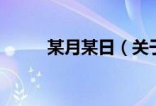 某月某日（關(guān)于某月某日的介紹）