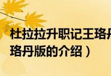 杜拉拉升職記王珞丹版（關(guān)于杜拉拉升職記王珞丹版的介紹）