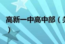 高新一中高中部（關(guān)于高新一中高中部的介紹）