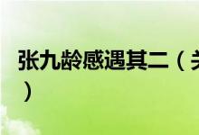 張九齡感遇其二（關(guān)于張九齡感遇其二的介紹）