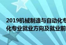 2019機械制造與自動化專業(yè)就業(yè)（2022年機械制造與自動化專業(yè)就業(yè)方向及就業(yè)前景分析）