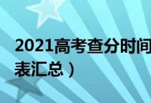 2021高考查分時間遼寧（2021高考查分時間表匯總）