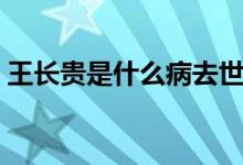王長貴是什么病去世的（你有看過這部劇嗎）