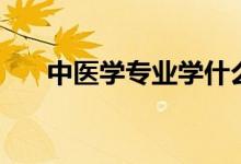 中醫(yī)學(xué)專業(yè)學(xué)什么（就業(yè)方向有哪些）