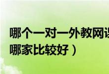 哪個一對一外教網(wǎng)課好（英語外教網(wǎng)課一對一哪家比較好）