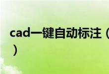 cad一鍵自動標注（CAD中怎樣快速標注尺寸）