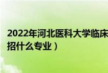 2022年河北醫(yī)科大學(xué)臨床學(xué)院各省招生計(jì)劃及招生人數(shù)（都招什么專業(yè)）