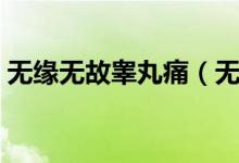 無緣無故睪丸痛（無緣無故睪丸疼怎么回事）