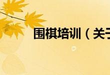 圍棋培訓(xùn)（關(guān)于圍棋培訓(xùn)的介紹）