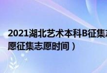2021湖北藝術(shù)本科B征集志愿（2022湖北藝術(shù)本科A平行志愿征集志愿時間）