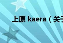 上原 kaera（關(guān)于上原 kaera的介紹）