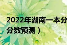 2022年湖南一本分?jǐn)?shù)線（湖南2022一本錄取分?jǐn)?shù)預(yù)測(cè)）