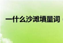 一什么沙灘填量詞（如何填寫(xiě)一什么沙灘）