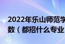 2022年樂山師范學(xué)院各省招生計劃及招生人數(shù)（都招什么專業(yè)）