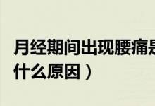 月經(jīng)期間出現(xiàn)腰痛是什么原因（月經(jīng)期腰痛是什么原因）