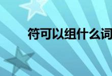 符可以組什么詞（符的含義是什么）