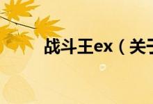 戰(zhàn)斗王ex（關(guān)于戰(zhàn)斗王ex的介紹）