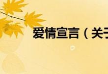 愛(ài)情宣言（關(guān)于愛(ài)情宣言的介紹）