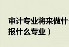 審計(jì)專業(yè)將來(lái)做什么（2022年想做審計(jì)人員報(bào)什么專業(yè)）
