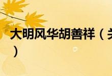 大明風(fēng)華胡善祥（關(guān)于大明風(fēng)華胡善祥的介紹）