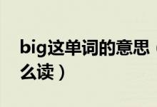 big這單詞的意思（big這個單詞什么意思怎么讀）