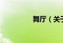 舞廳（關于舞廳的介紹）
