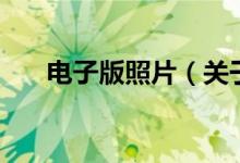 電子版照片（關(guān)于電子版照片的介紹）