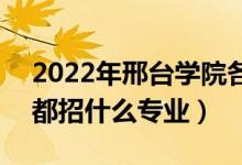 2022年邢臺學(xué)院各省招生計劃及招生人數(shù)（都招什么專業(yè)）