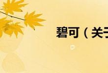 碧可（關(guān)于碧可的介紹）