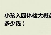 小孩入園體檢大概多少費(fèi)用（小孩入園體檢要多少錢）
