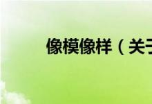 像模像樣（關(guān)于像模像樣的介紹）