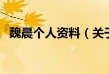 魏晨個人資料（關(guān)于魏晨個人資料的介紹）