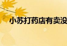 小蘇打藥店有賣沒（小蘇打藥店有賣嗎）