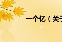 一個億（關(guān)于一個億的介紹）