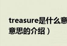 treasure是什么意思（關于treasure是什么意思的介紹）
