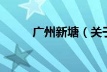 廣州新塘（關(guān)于廣州新塘的介紹）