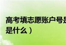高考填志愿賬戶號是什么（高考填志愿考生號是什么）