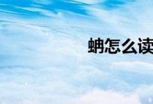 蚺怎么讀（蚺的讀音）